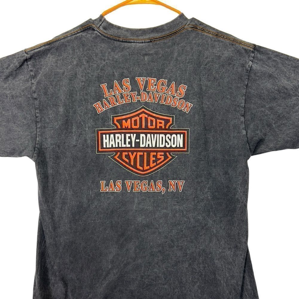 Vegas Vintage Harley-Davidson shirt salt and pepper grey black in color xxl